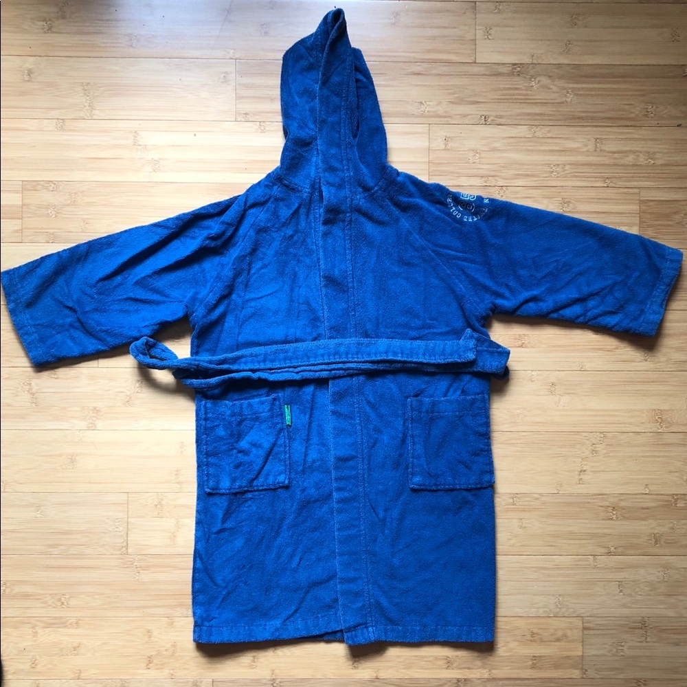 Terrycloth Hooded Bathrobe